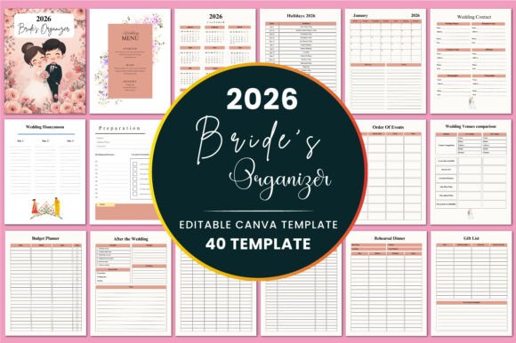2026 Bride’s Organizer KDP Interiors: A Thoughtfully Structured Foundation for Modern Wedding Planning
