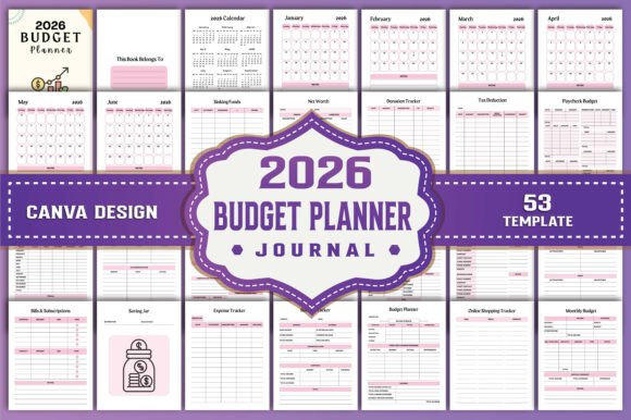 2026 Budget Planner Canva KDP Interiors: Your All-in-One Financial Organizer for Real Life