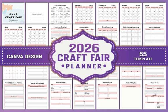 2026 Craft Fair Planner Canva: Your All-in-One Organizational Hub for Creative Entrepreneurs