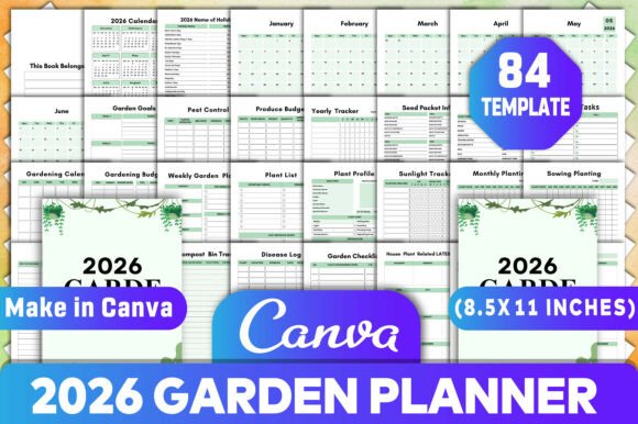 2026 Garden Planner Canva KDP Interiors: A Flexible, Print-Ready Tool for Thoughtful Gardeners