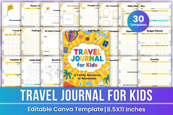2026 Kids Travel Journal Kdp Interiors