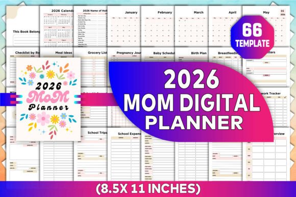 2026 Mom Digital Planner Canva KDP: Your All-in-One Organizational Hub for Modern Parenting