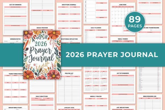 2026 Prayer Journal Canva Kdp Interiors