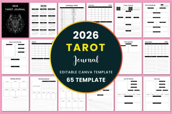 2026 Tarot Journal KDP Interiors: A Thoughtfully Structured Foundation for Intentional Practice