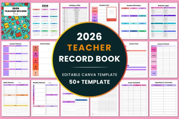 2026 Teacher Record Book KDP Interiors