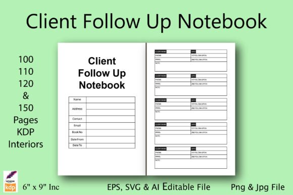 Client Follow Up Notebook KDP Interiors