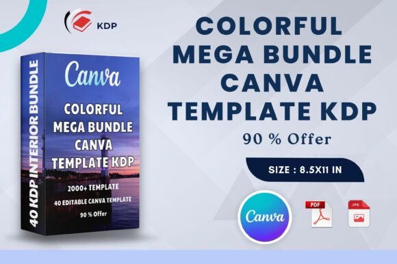 Colorful Mega Bundle Canva Template KDP: Your All-in-One Publishing Accelerator