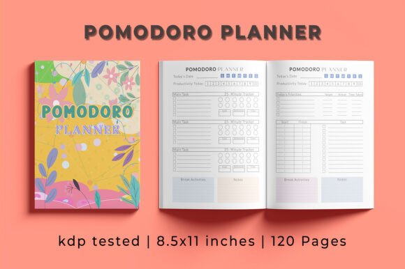 Daily Pomodoro Planner KDP Interiors