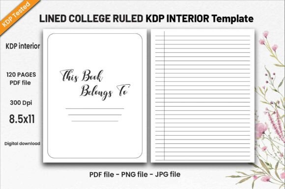 Lined College Ruled-KDP Interiors