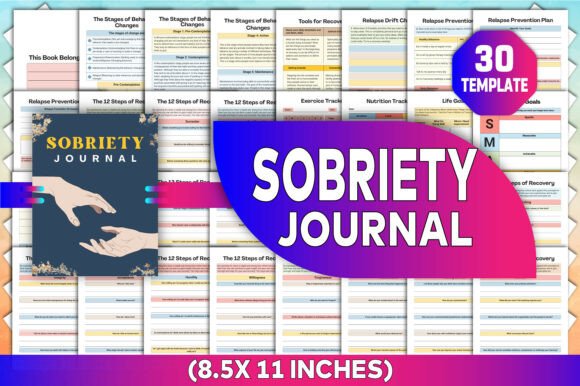 Sobriety Journal Canva KDP Interiors: A Thoughtfully Designed, Fully Customizable Tool for Sustainable Recovery