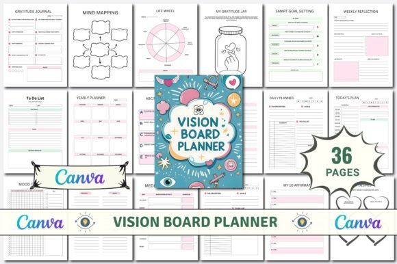 Vision Board Planner KDP